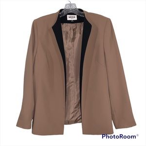 KASPER size 10P Black and Tan blazer